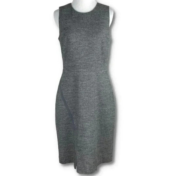 J crew Womens dress size 6 gray herringbone pencil wool blend E6067 - Picture 2 of 9